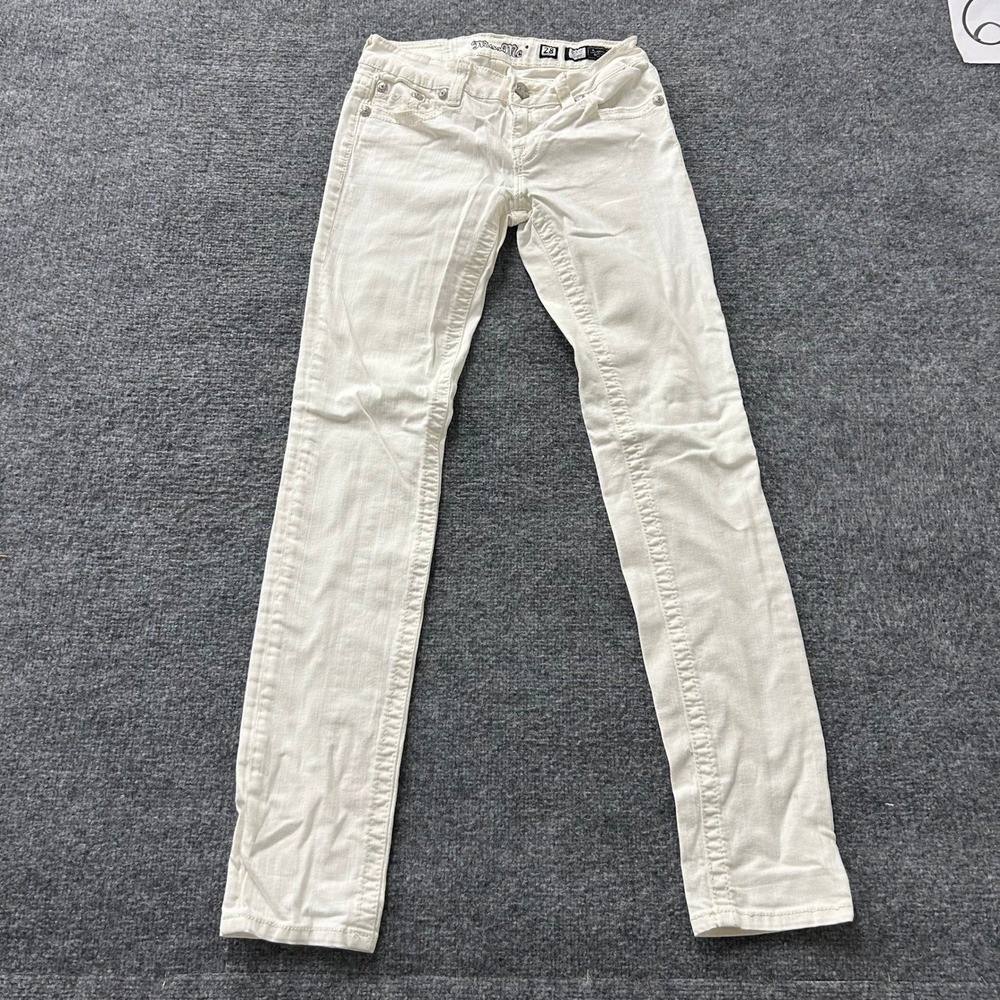Miss Me Jeans Womens Size 28 White Sunny Skinny Fit Stretch Casual JPD1003SKW